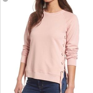 Sincerely Jules side lace sweatshirt